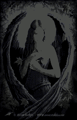 Gif animé gothique ange